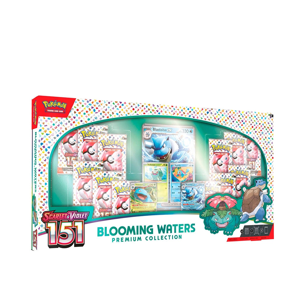 Pokémon TCG: Scarlet & Violet—151 Blooming Waters Premium Collection – 12 Booster Packs