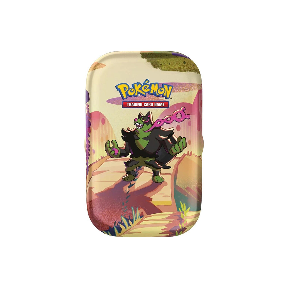 Pokémon TCG: Scarlet & Violet—Shrouded Fable Okidogi Mini Tin – 2 Booster Packs