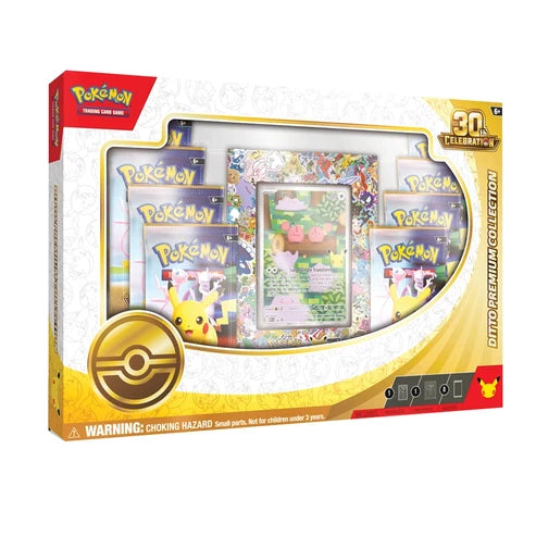 Pokémon TCG: 30th Celebration Ditto Premium Collection – 8 Booster Packs & Acrylic Display [Preorder]